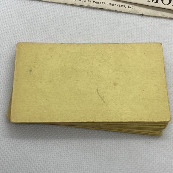 Vintage 1954 Parker Bros Monopoly Deeds Chance Missing One‎ Community Chest Card - Picture 9 of 15